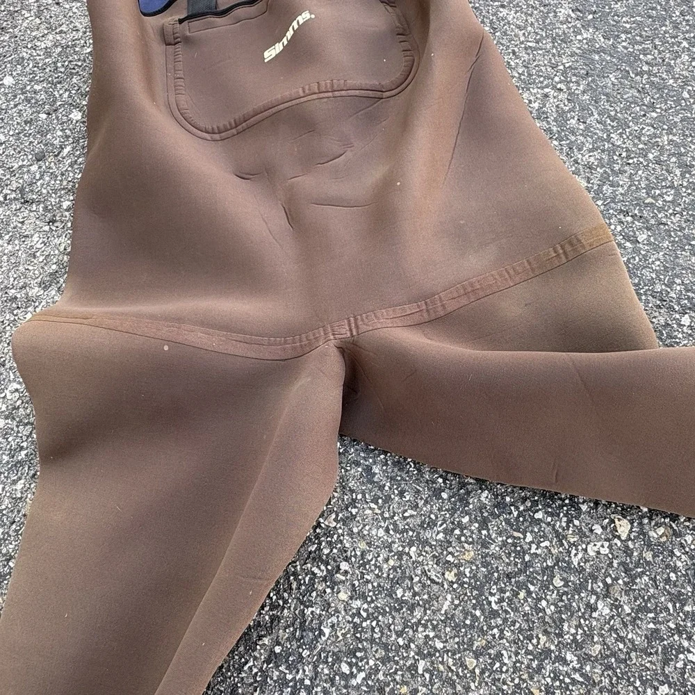 VTG Simms Neoprene Chest Waders Men's L Long Fishing Hunting Made USA Waterproof